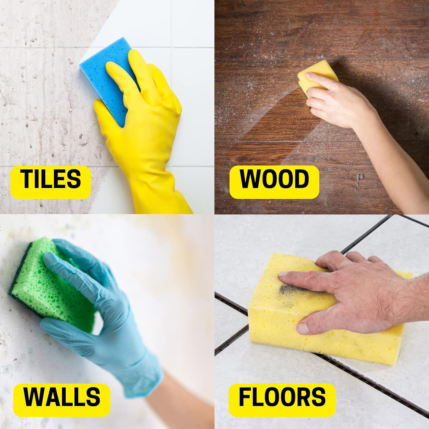 Decex Sugar Soap Bundle with 2 x 500ml Sugar Soap Concentrate, Decorators Sponge & Gloves