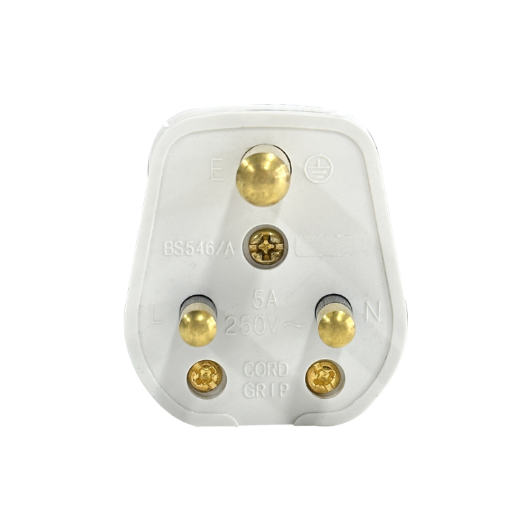 Securlec 5 A, 3 Pin Plug White