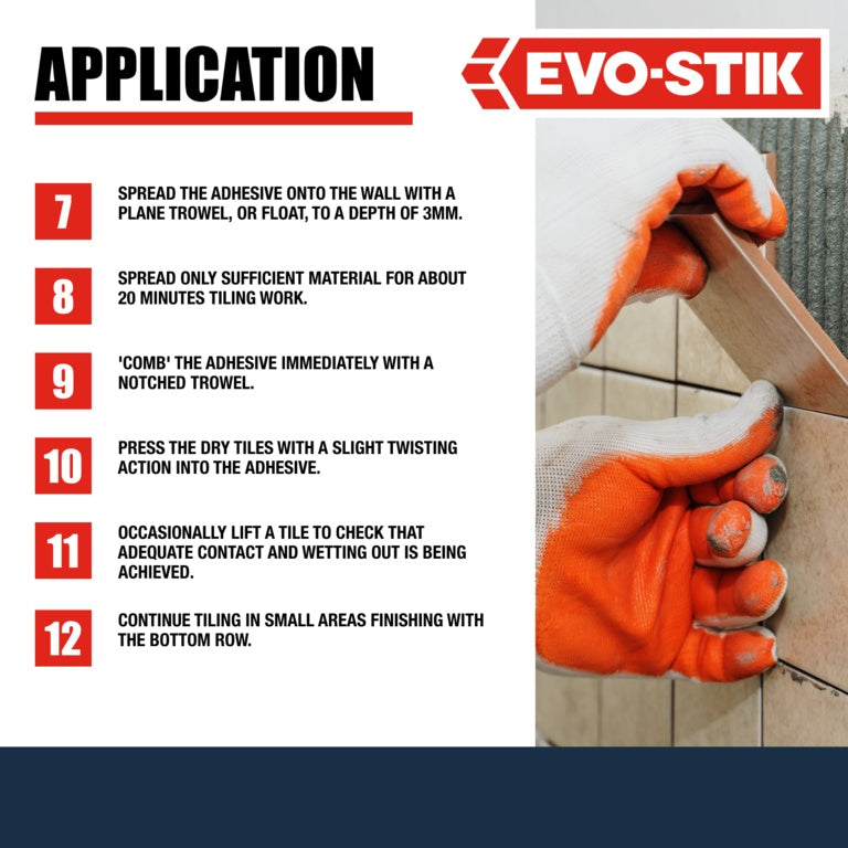 Evo-Stik Wall Tile Adhesive & Grout Mould Resistant