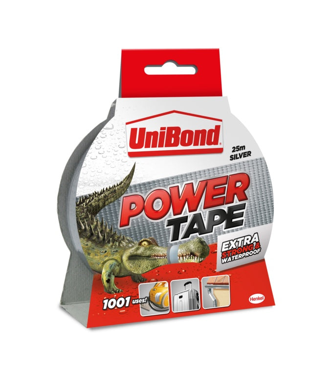 Uni Bond Power Tape Plus 20% Silver 50mm X 25m