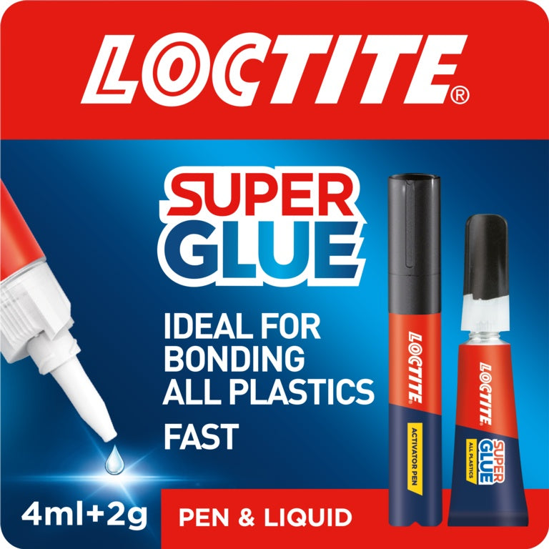 Loctite Super Glue All Plastics 2gm + 4ml