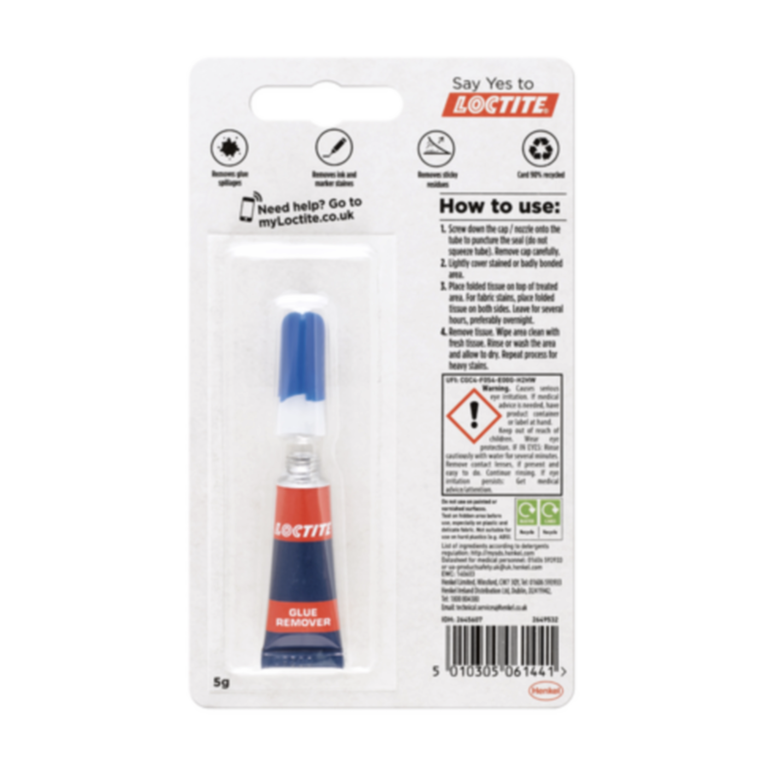 Loctite Glue Remover 5g Tube Gel
