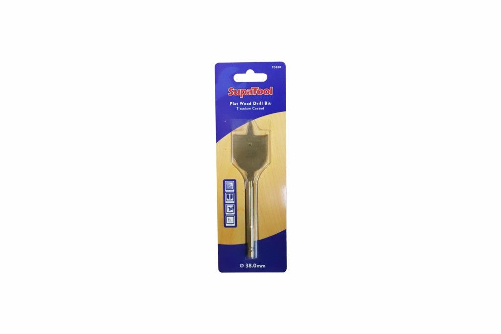 Supa Tool Titanium Flat Wood Drill Bit 38mm