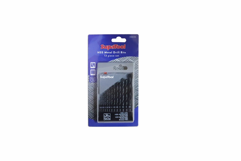 Supa Tool Hss Metal Drill Bit Set 13 Pieces