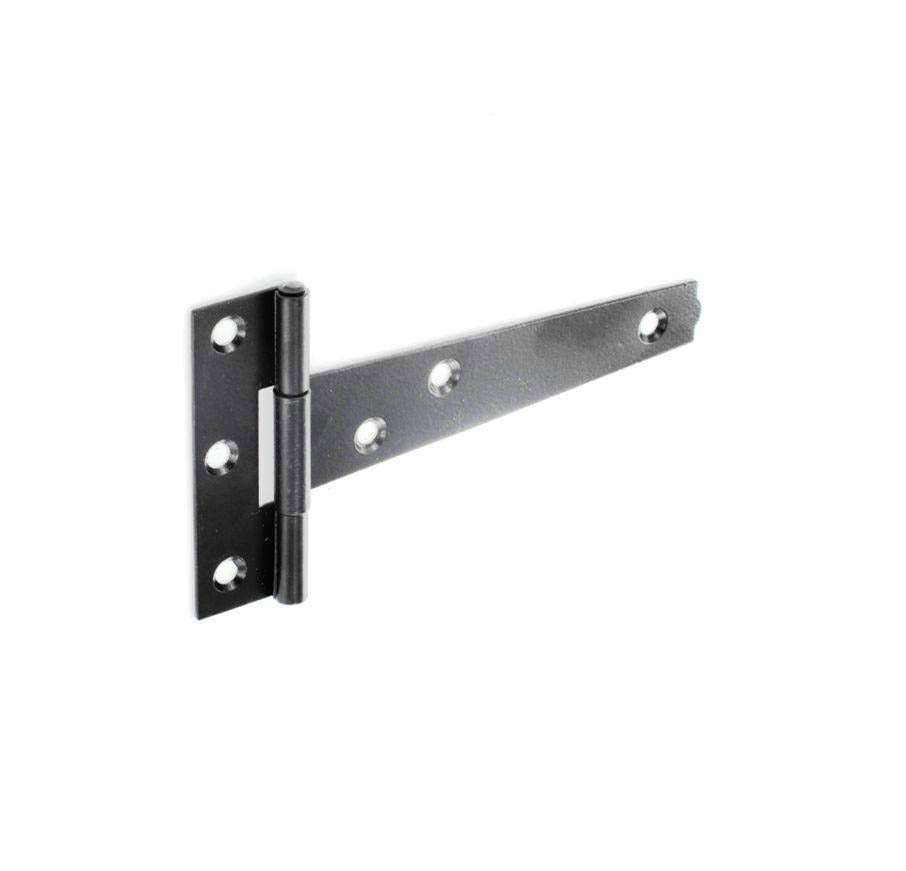 Securit Light Tee Hinges Black 10 Pairs 1.8mm X 300mm 12"