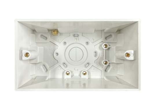 Securlec 2 Gang Pattress Box 47mm