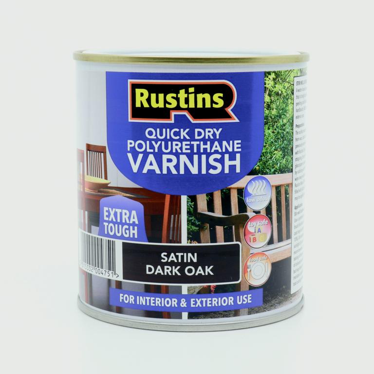 Rustins Polyurethane Satin Varnish 500ml