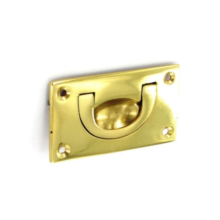 Securit Brass Flush Drop Handle 90mm, Pack Of 5 Only Available By Special Order