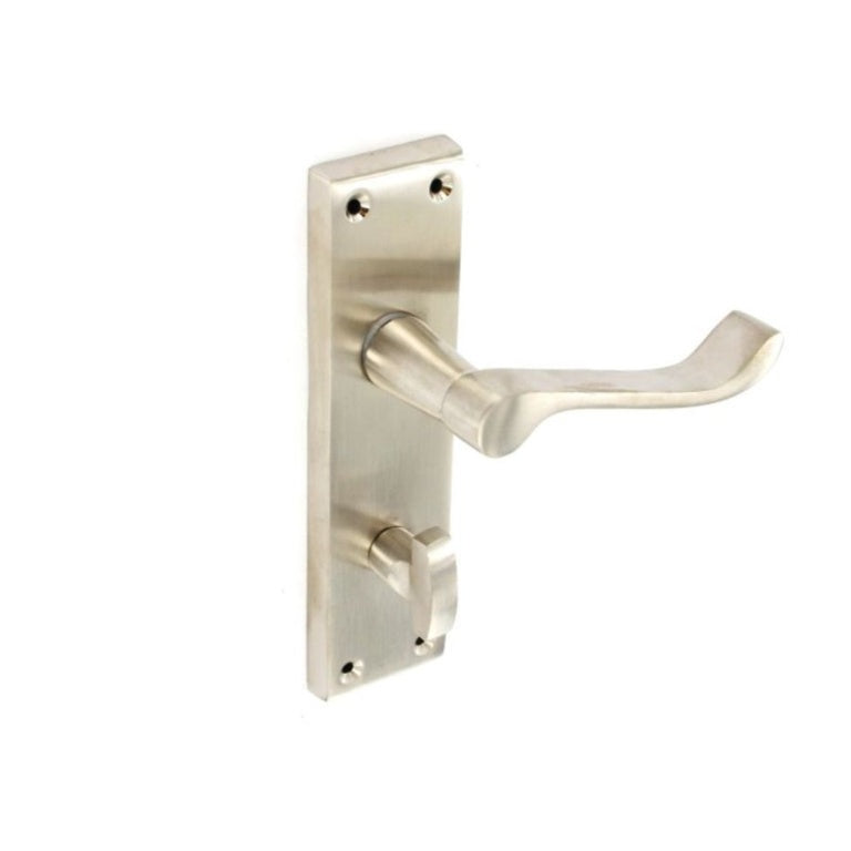 Securit Brushed Nickel Scroll Bath Handles (1 Pair) 150mm