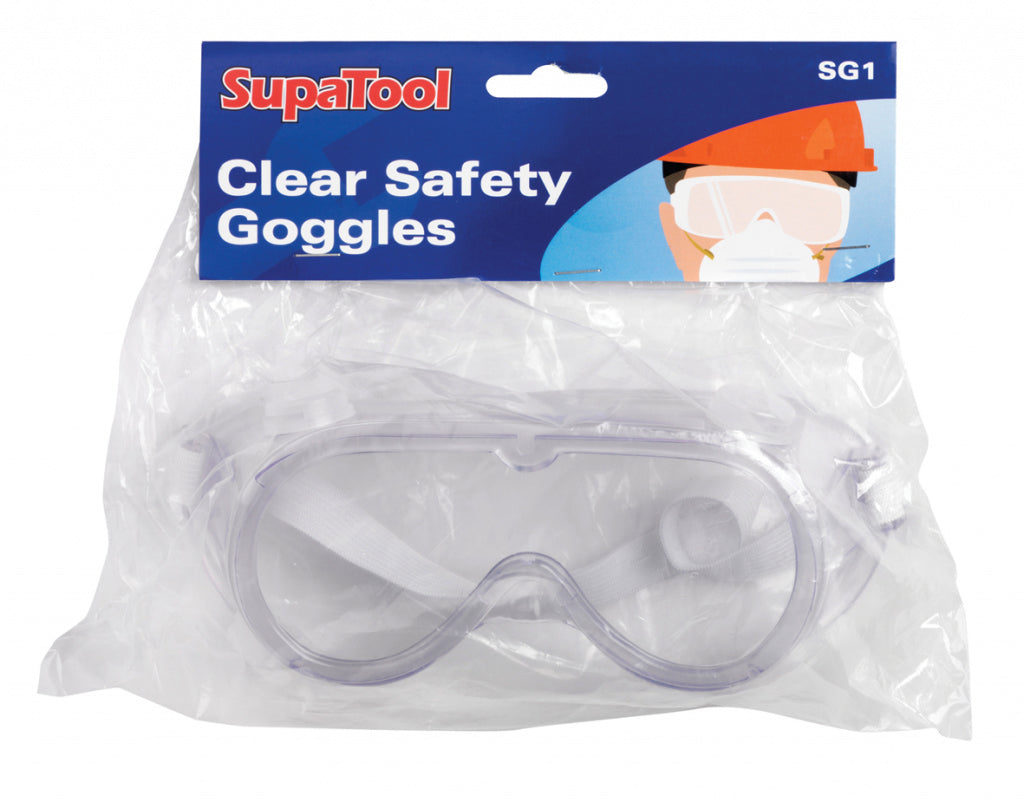 Supa Tool Clear Safety Goggles