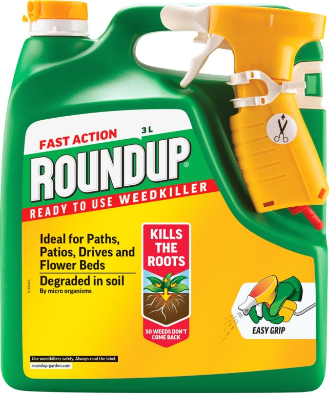 Roundup Fast Action Ready To Use Weedkiller 3 L