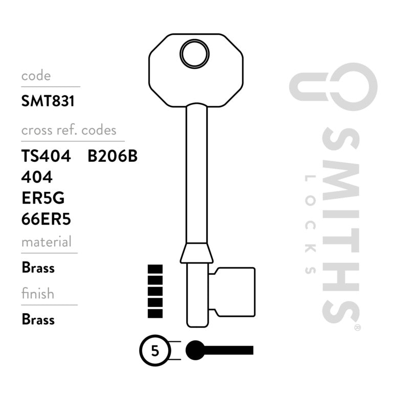 Smiths Locks Era Fortress Key Blanks Pack 10