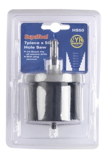 Supa Tool Hole Saw 25mm, 7 Piece
