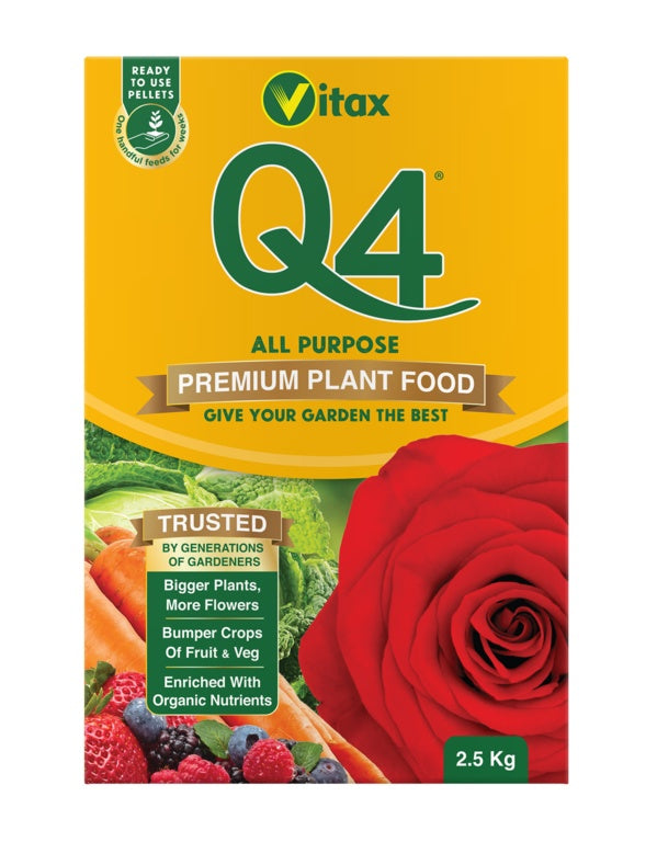 Vitax Q4 Fertiliser Pelleted 2.5kg