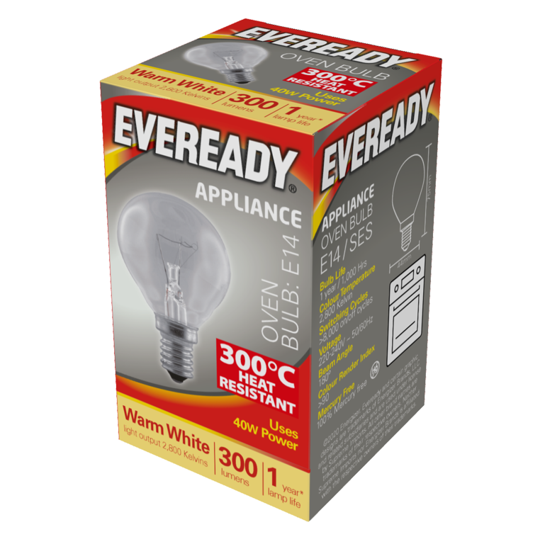 Eveready Oven Lamp Pack 10 40 W Ses