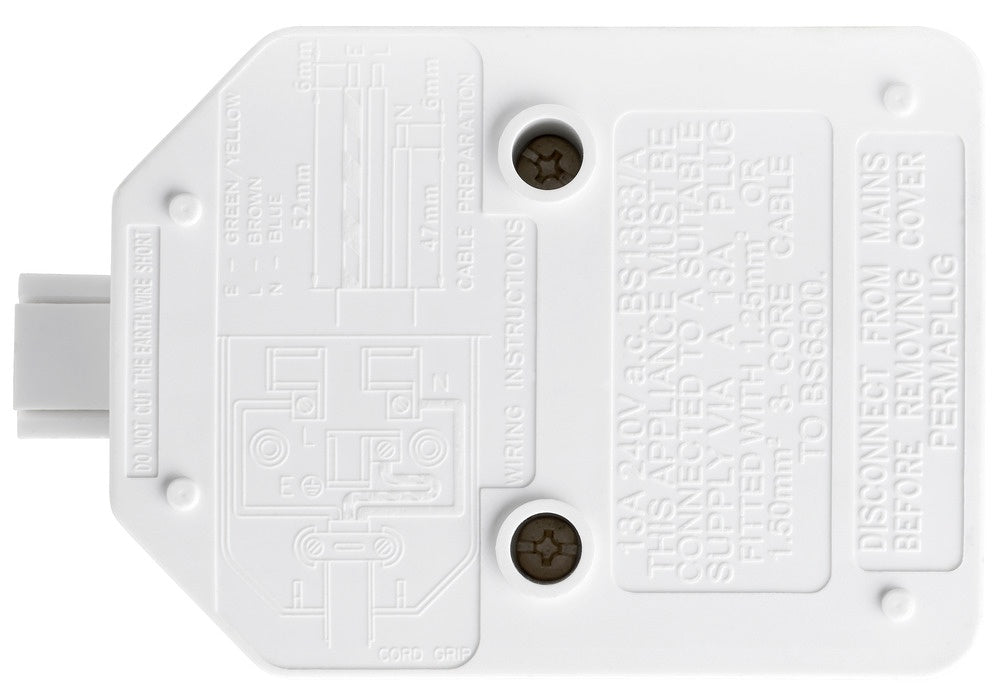 Masterplug Rubber Extension Socket White Bs1363/13a