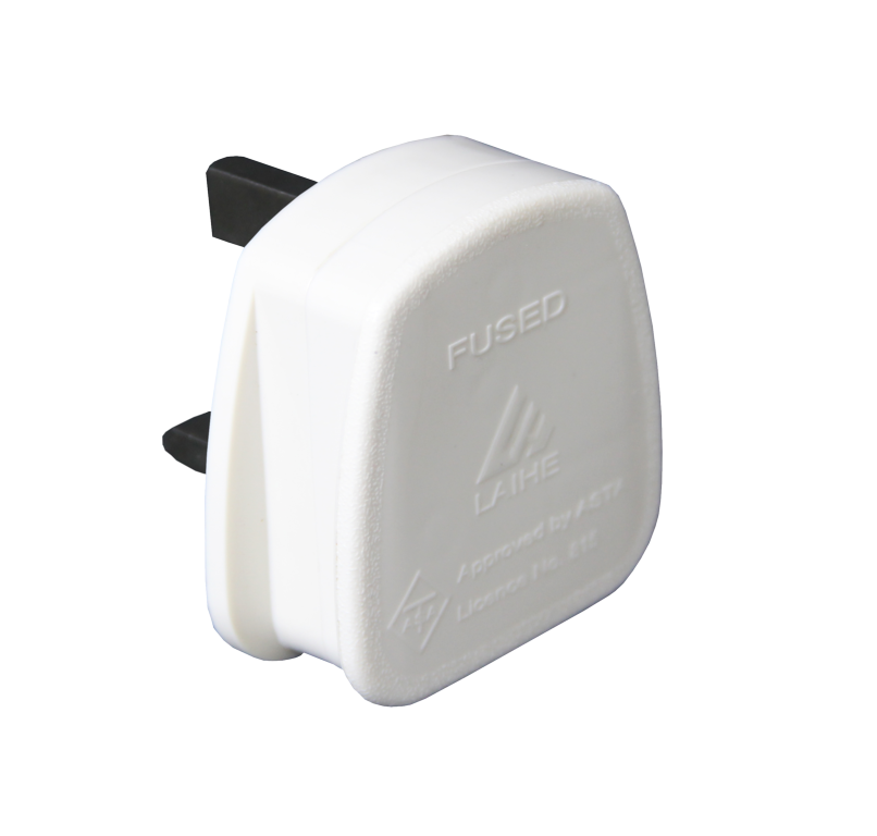 Securlec 3 Pin Bs Plug White 13 Amp 250 V Display Box