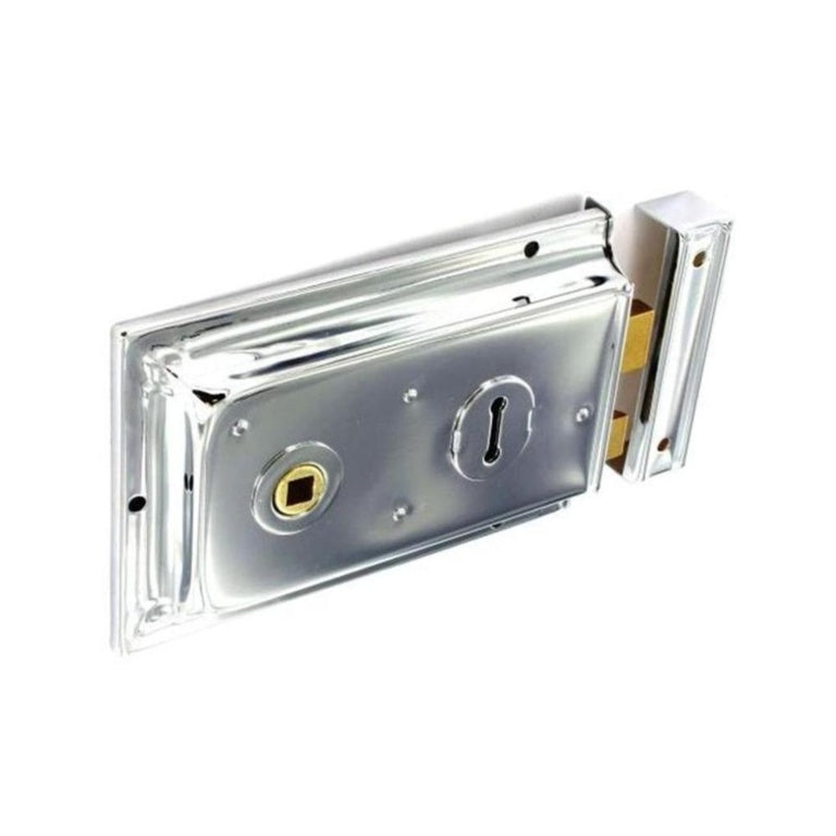 Securit Double Handed Rim Lock Chrome 150mm Pack Of 5