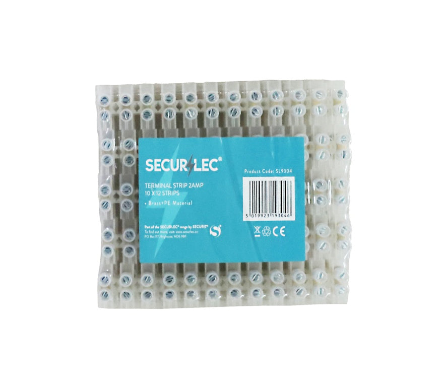 Securlec Terminal Strip 10 X 12 Strips 2 A 4mm��