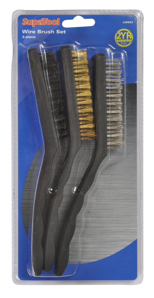 Supa Tool 3 Piece Wire Brush Set