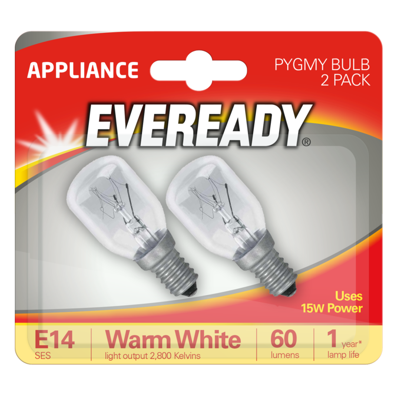 Eveready Pygmy Ses 15w Clear Pack 2