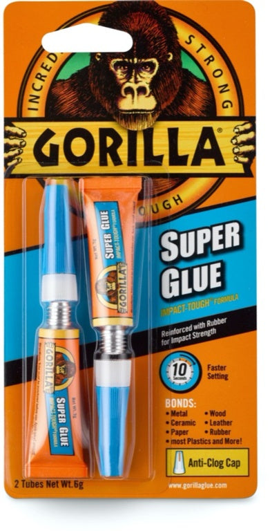 Gorilla Super Glue Tube 2 X 3g
