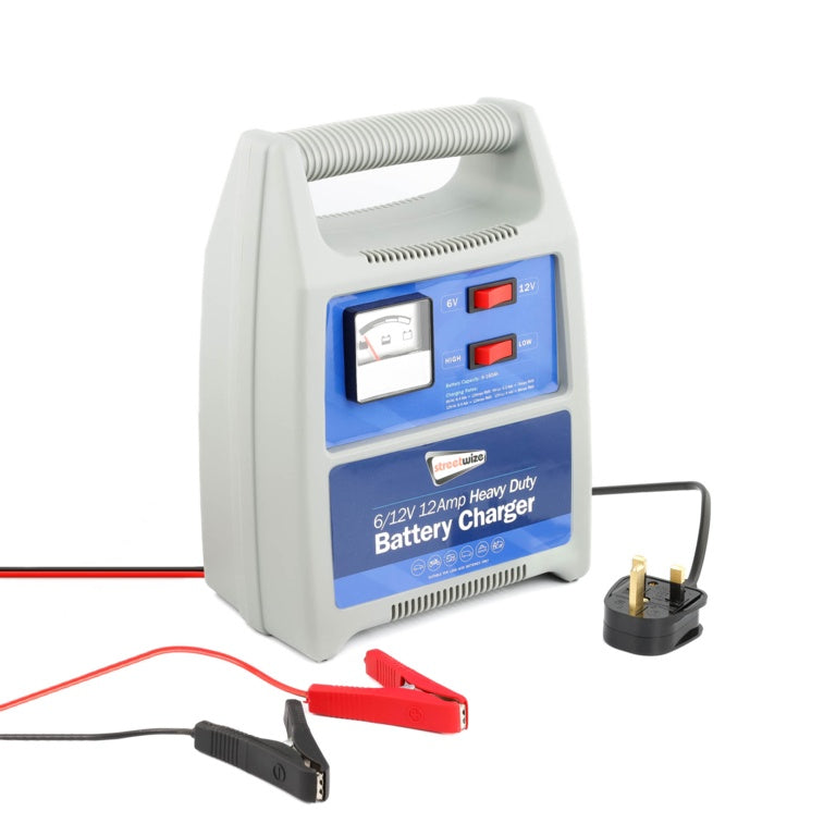 Streetwize Battery Charger Plastic Case 6/12 V 12 Amp