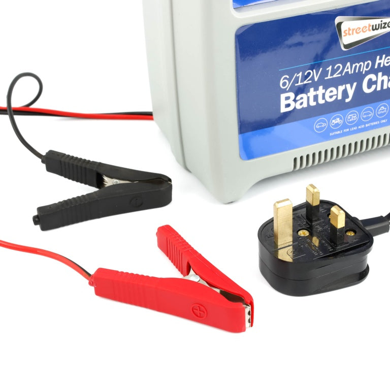 Streetwize Battery Charger Plastic Case 6/12 V 12 Amp
