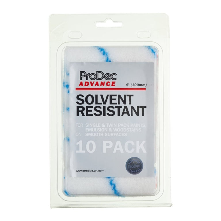 Rodo Solvent Resistant Mini Refills (10 Pack) 4"/100mm Stick