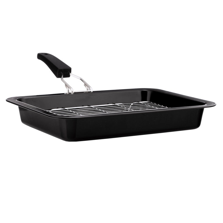 Pendeford Vitreous Enamel Bakeware Grill Pan With Tray 28 X 23cm