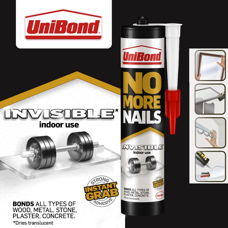Uni Bond No More Nails Invisible 300ml