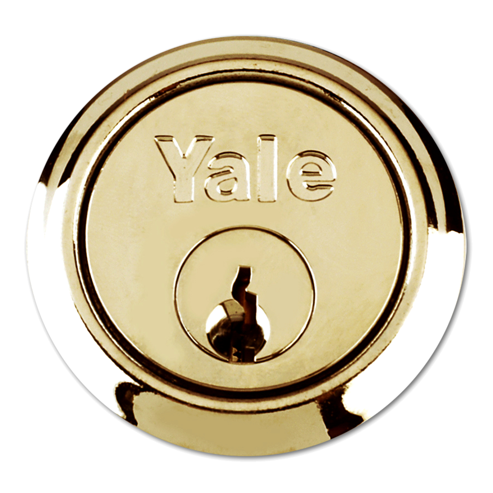 Yale 1109 Rim Cylinder - Polished Brass / Master Key (ASG)