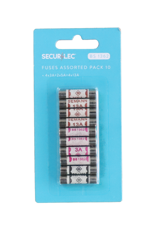 Securlec Plug Fuses 3,5 &13 A Pack 10