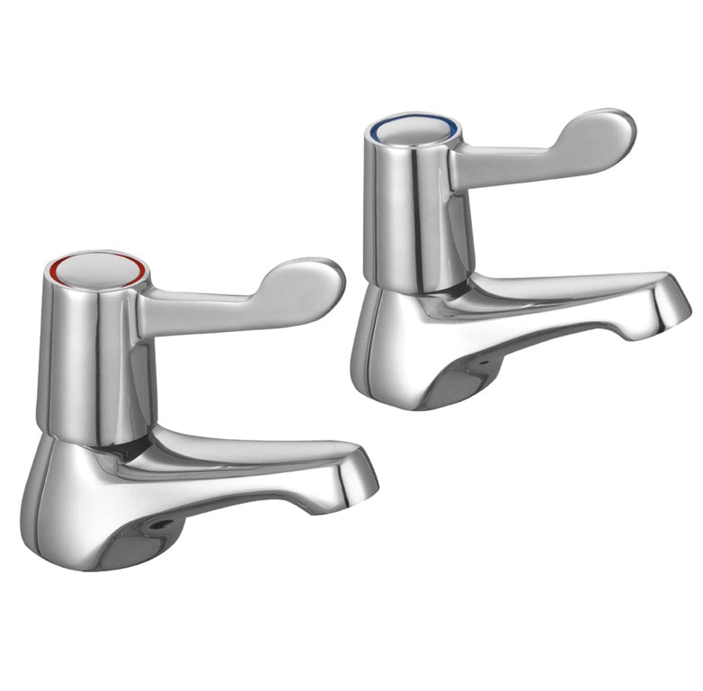 Supa Plumb Lever Bath Taps H: 98mm D:115mm Diameter: 44mm