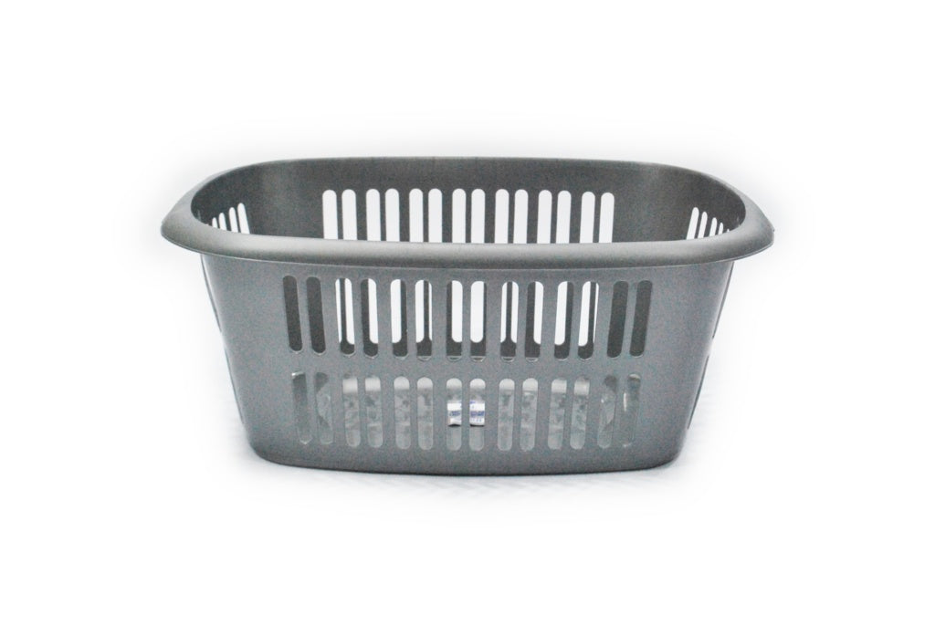 Tml Rectangular Laundry Basket Large Silver