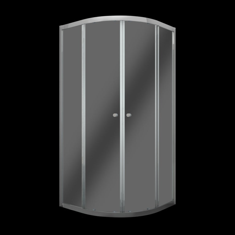 Supa Plumb Twin Sliding Door Shower Enclosure Quad 1850mm X 800mm