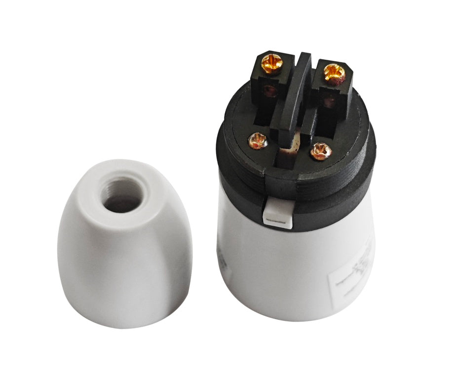 Securlec Switched T2 Lampholder White 1/2"