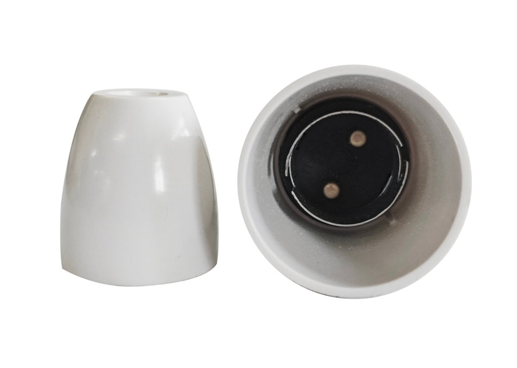 Securlec Switched T2 Lampholder White 1/2"
