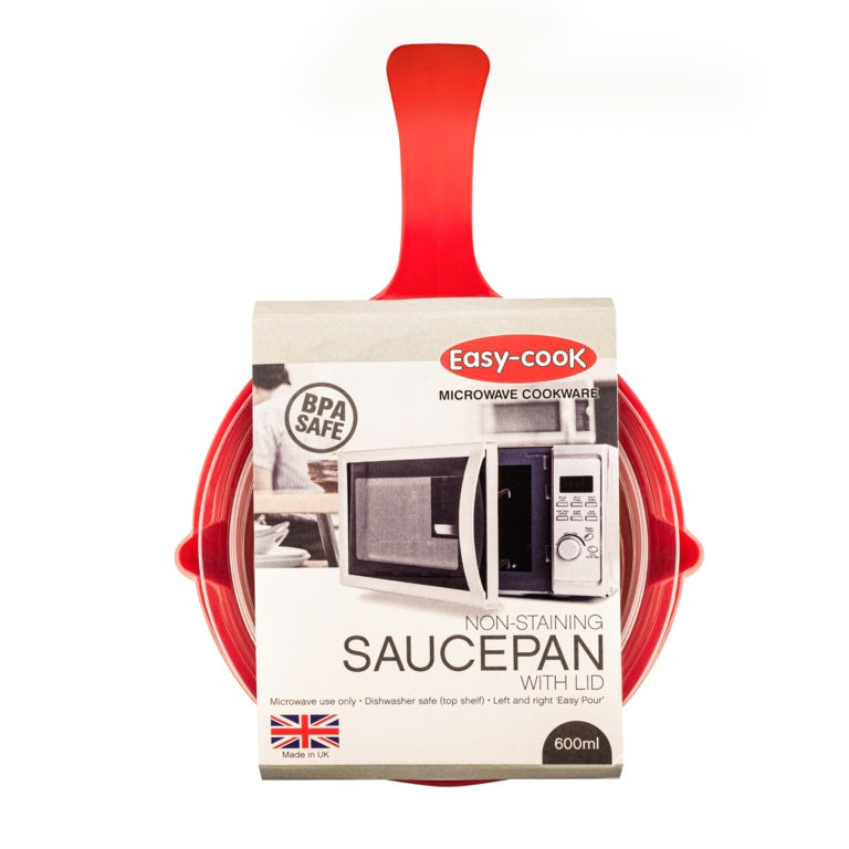 Pendeford Red Sauce Pan & Lid Small 0.5 L