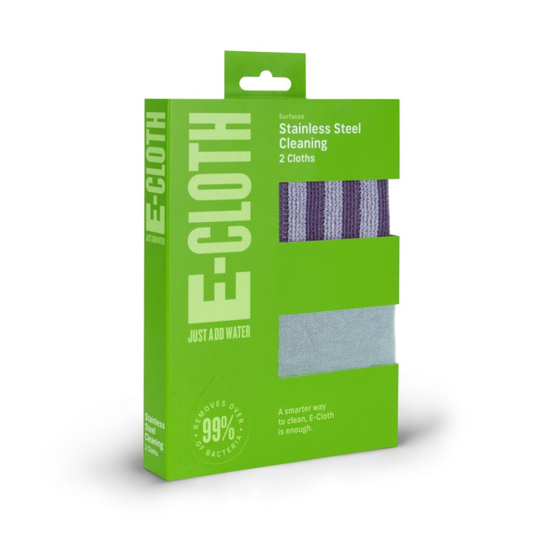 E Cloth Stainless Steel Pack 2 Cloths