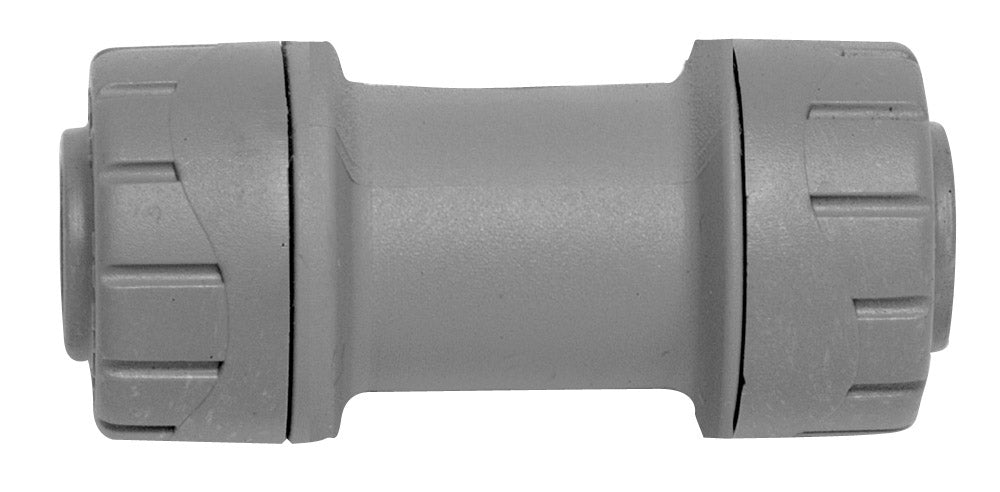 Polyplumb 15mm Straight Coupler Grey Ppm015