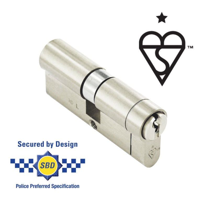 Smiths Locks Snap Safe Euro Cylinder Nickel