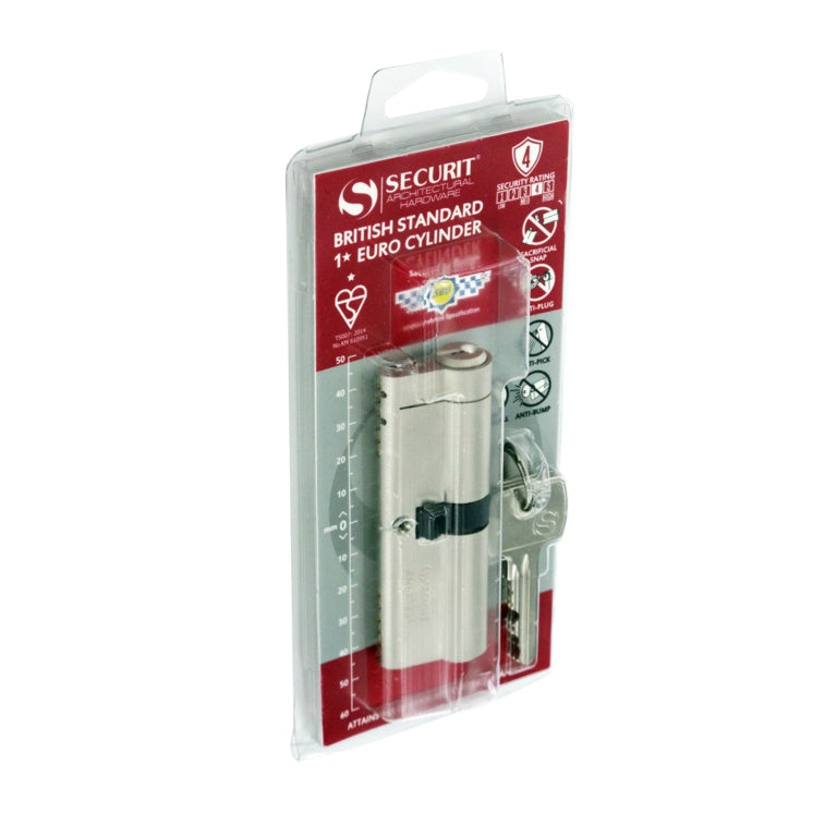 Smiths Locks Snap Safe Euro Cylinder Nickel