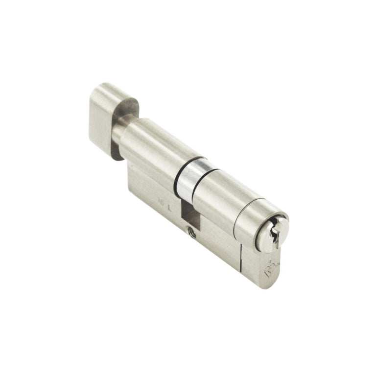 Smiths Locks Snap Safe Double Thumbturn Cylinder Nickel 35 X 35mm