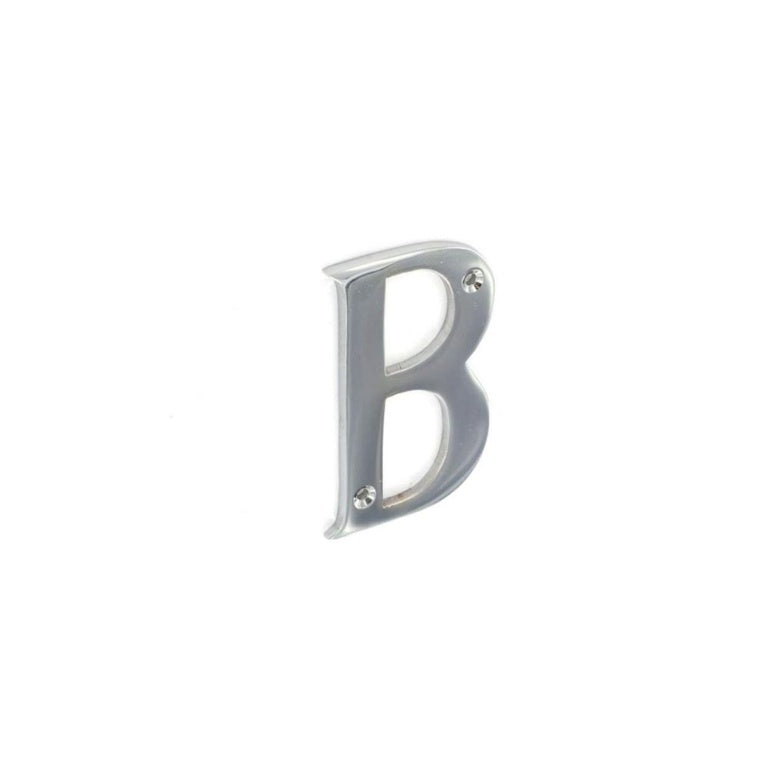 Securit Chrome Letter B 50mm Pack Of 5