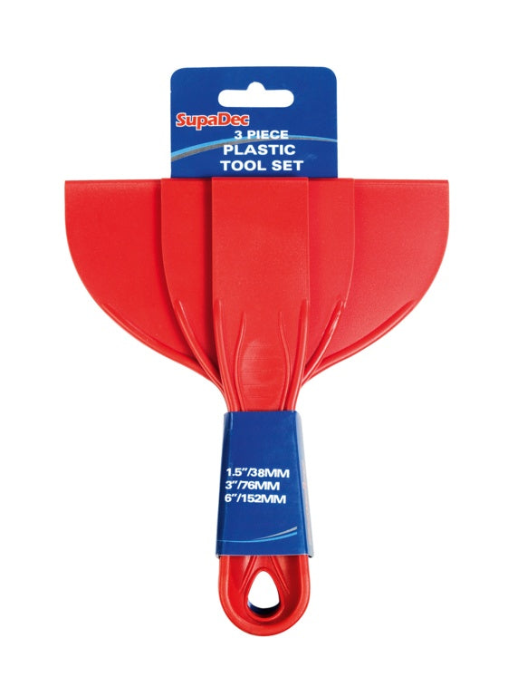 Supa Dec Plastic Putty Knife 3 Piece
