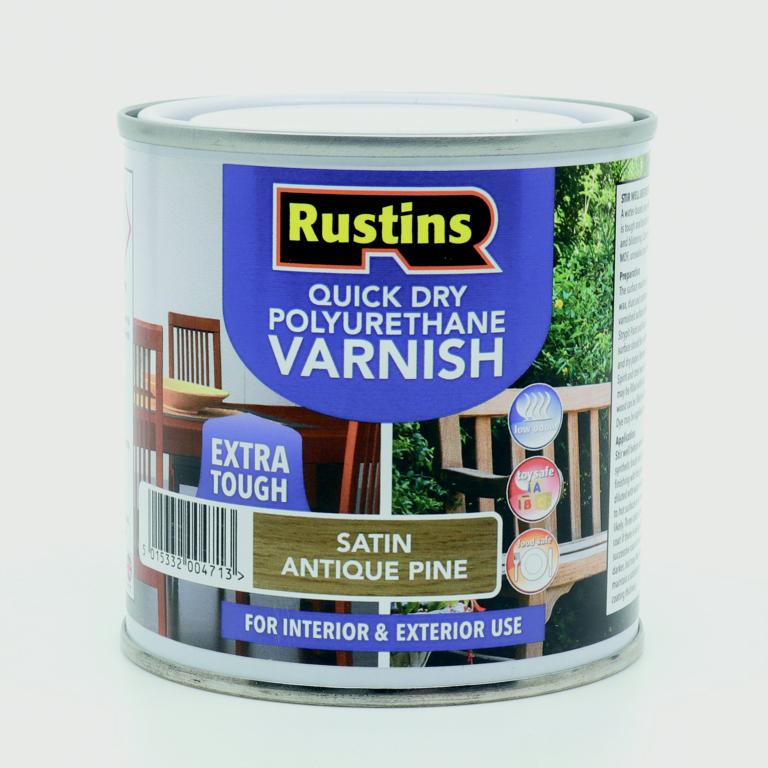 Rustins Polyurethane Satin Varnish 250ml