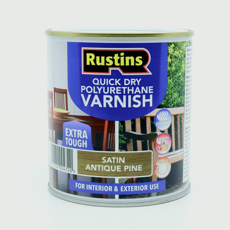 Rustins Polyurethane Satin Varnish 500ml