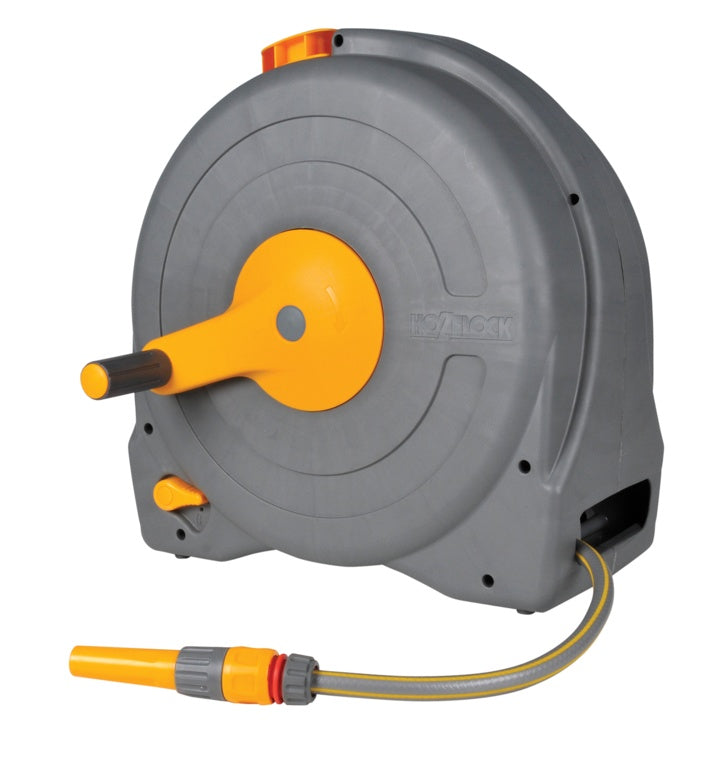 Hozelock Thru Flow Self Layering Reel And Hose 0000 Fast Reel Free Standing