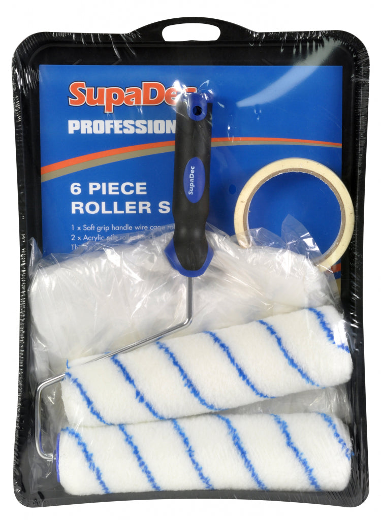 Supa Dec Paint Roller Kit 6 Piece
